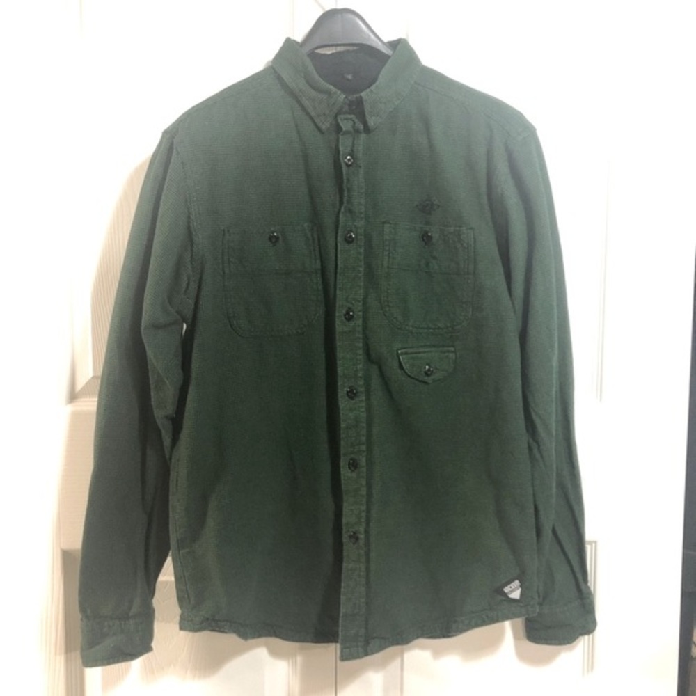 10.Deep Button up long sleeve Men’s Large